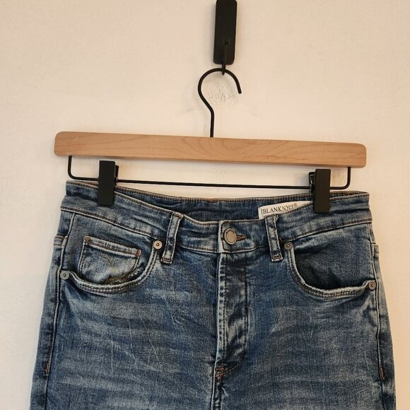 BlankNYC The Madison Crop High-Rise Medium Wash Denim Jeans Women's 27 - Picture 4 of 8
